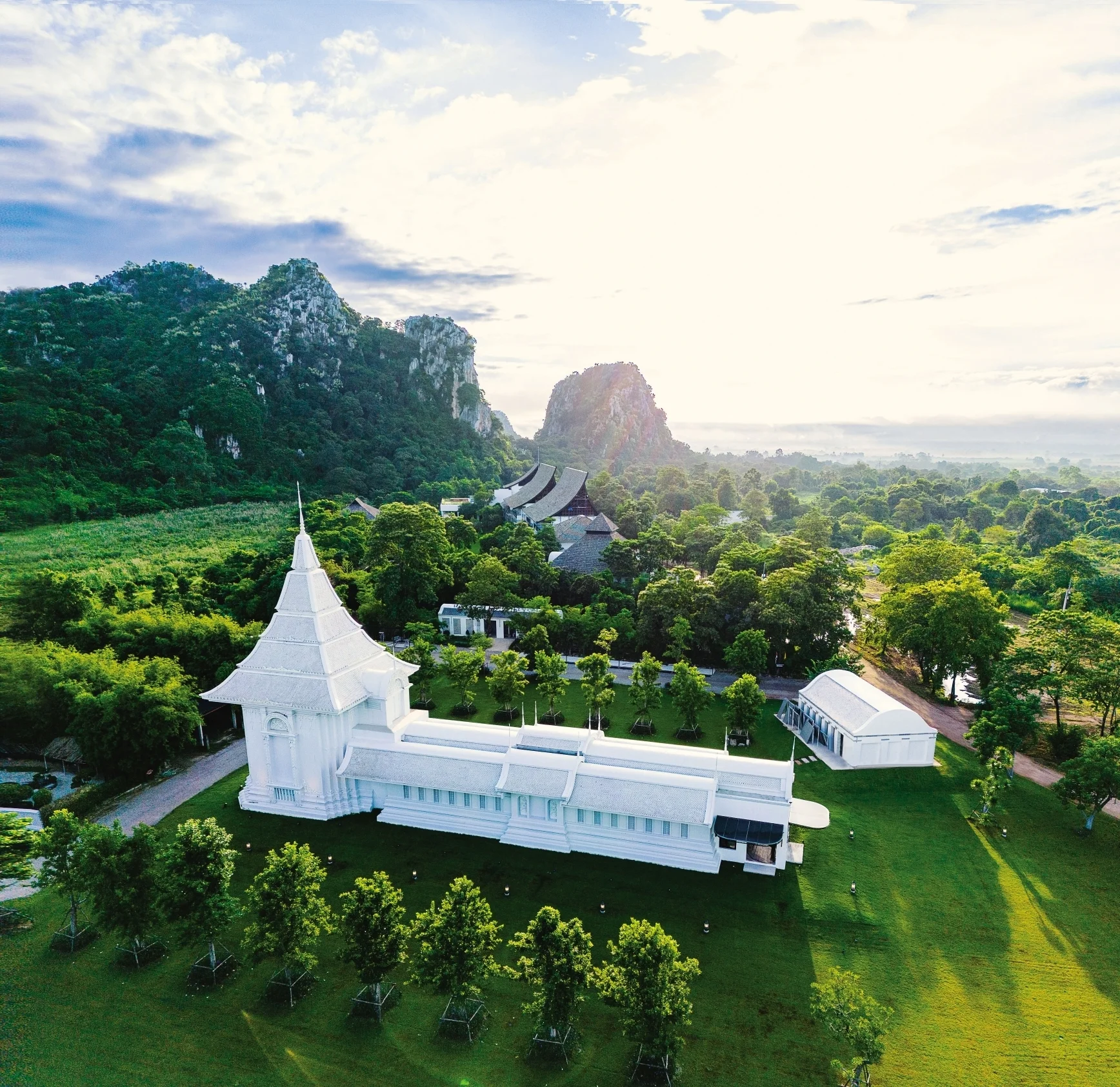 Manasikarn Hall aerial view