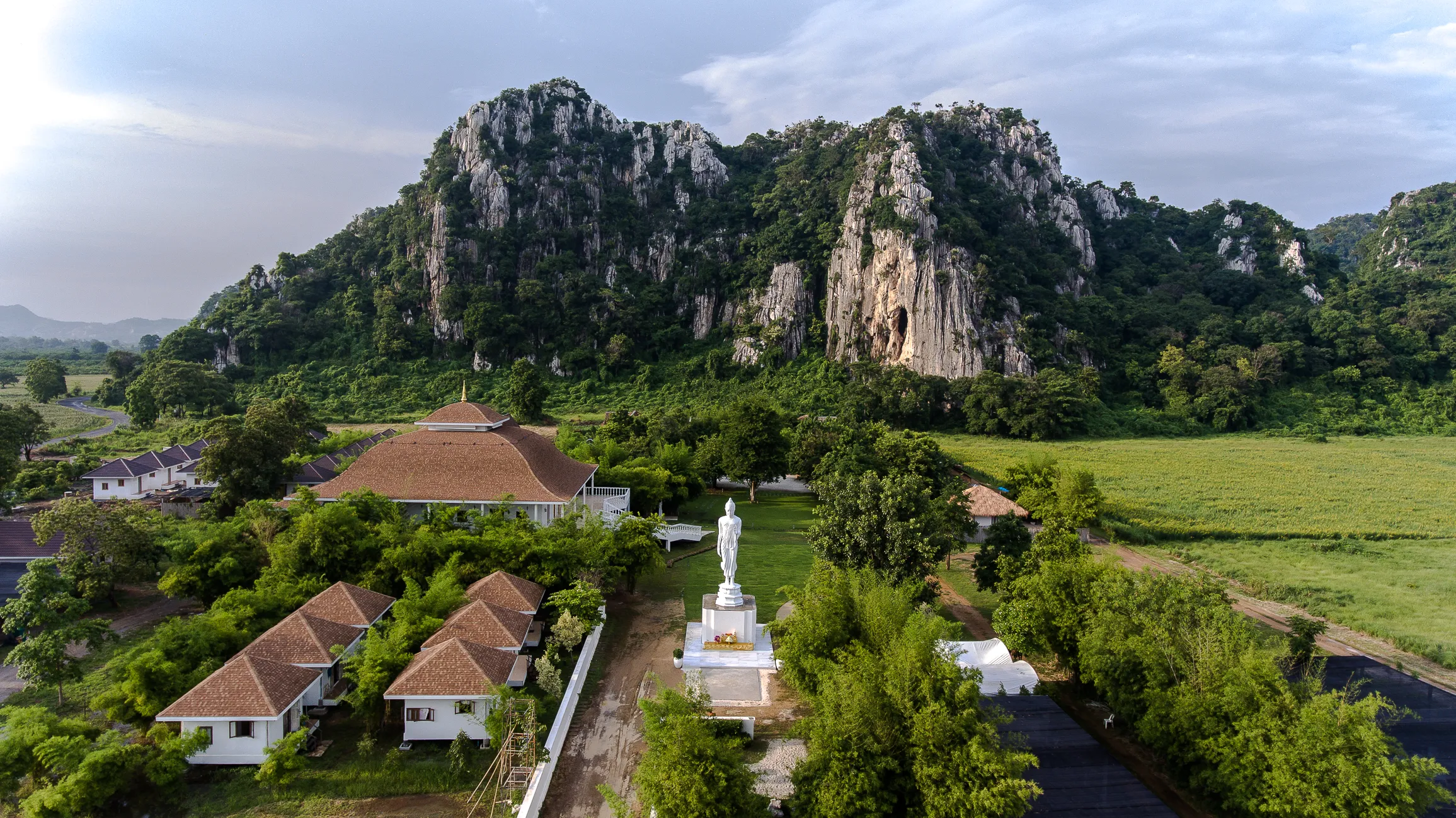 Bodhidhammayan Retreat aerial view